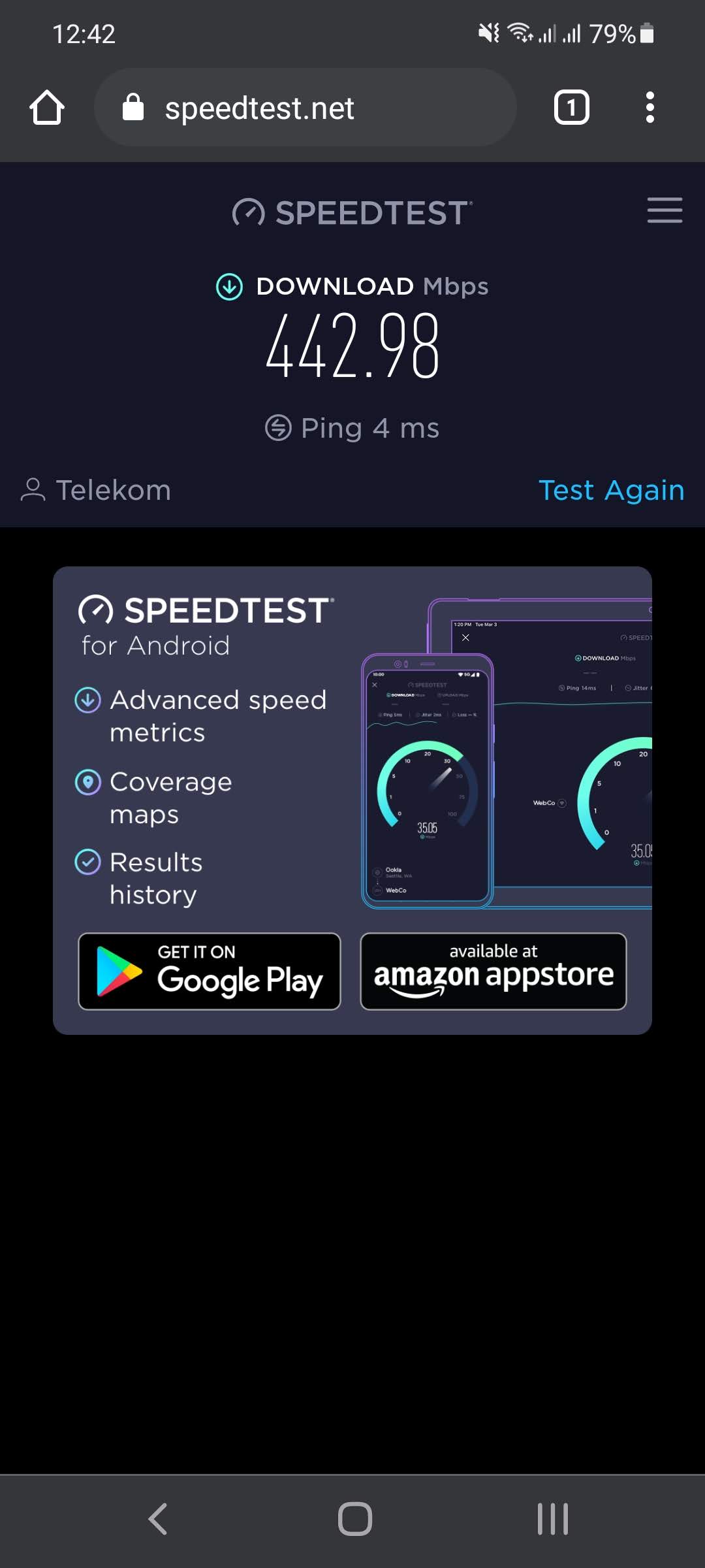 5G WiFi Speed with Samsung S21