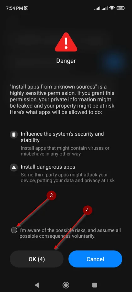 Install and Use Facebook Lite from apk on Android