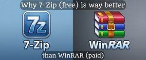 Why 7-Zip (free) is way better than WinRAR (paid)