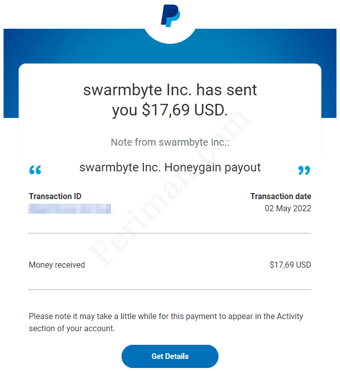 Honeygain 3rd payout