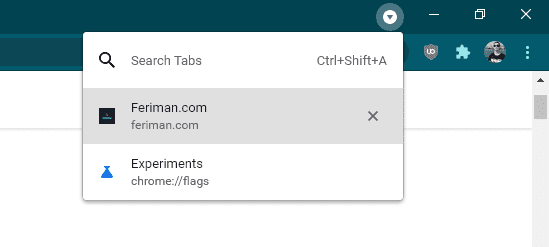 Tab Search Chrome