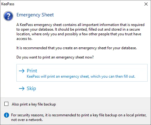 Emergency Sheet