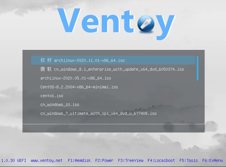 Ventoy boot