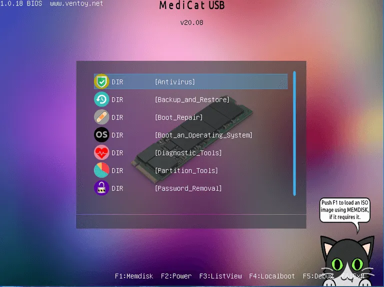 Ventoy custom boot menu
