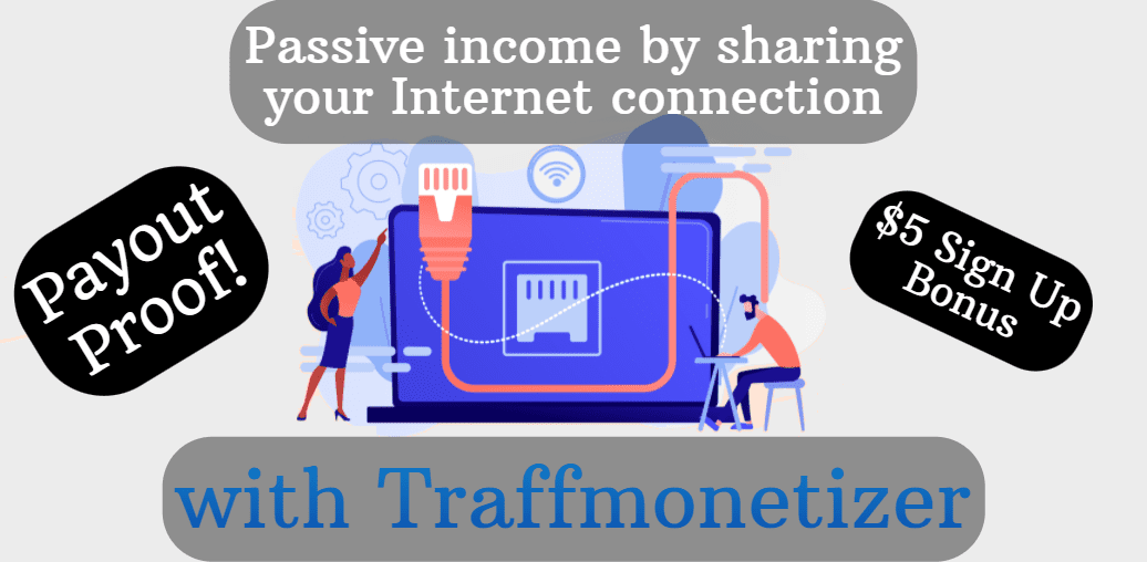 Passive income by sharing your Internet connection with Traffmonetizer