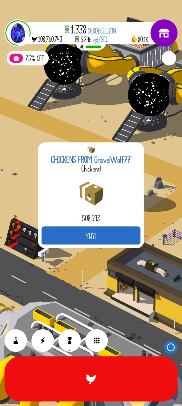 Egg Inc Bug: Gifts are still there after the contract is completed