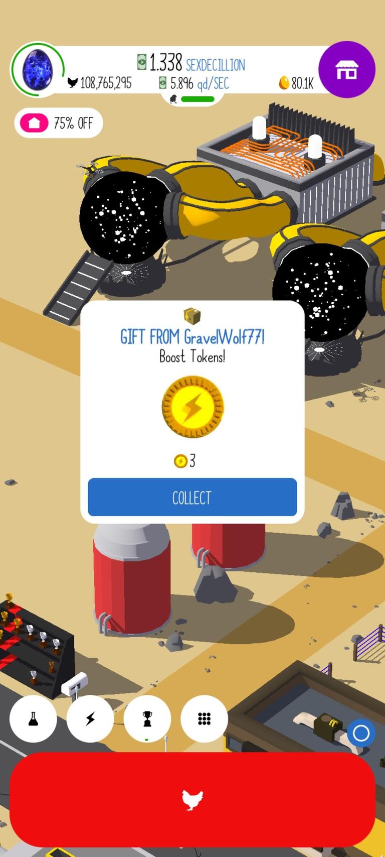 Egg Inc Bug: Gifts are still there after the contract is completed